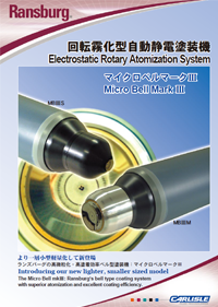 Ransburg Electrostatic Rotary Atomization System - Micro Bell3 catalogue