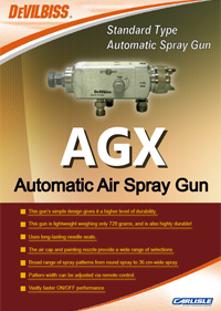 Devilbiss Auto spray gun AGX catalogue
