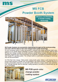 MS FCB Powder Booth System catalog