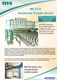 MS FCH Horizontal Powder Booth Systems catalog