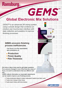 Ransburg Global Electronic Mix Solutions GEMS catalogue