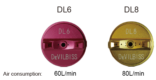DEMI2 Air cap DL6 and DL8